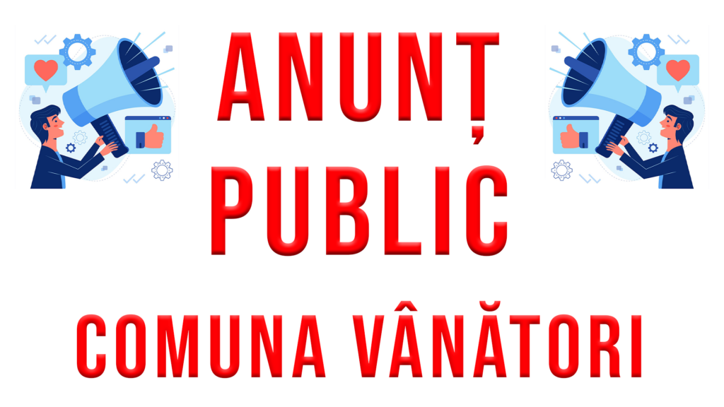 ANUNT PREALABIL PRIVIND AFIȘAREA PUBLICĂ A DOCUMENTELOR TEHNICE ALE CADASTRULUI