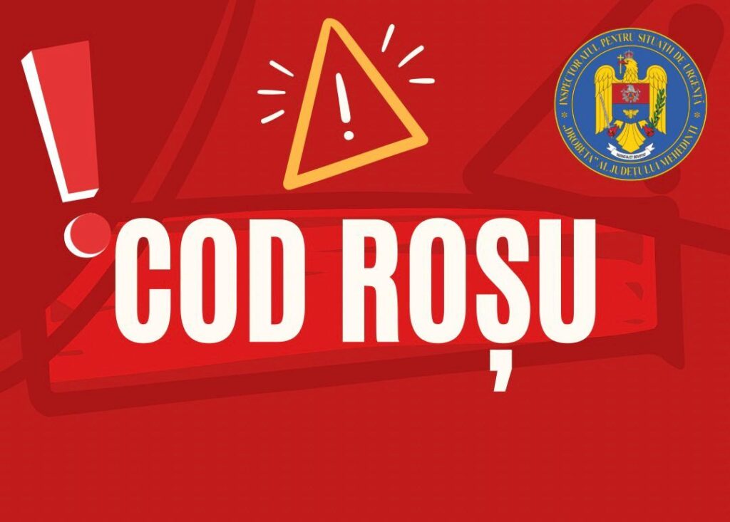 ‼️JUDEȚUL MEHEDINȚI SUB COD ROȘU ‼️