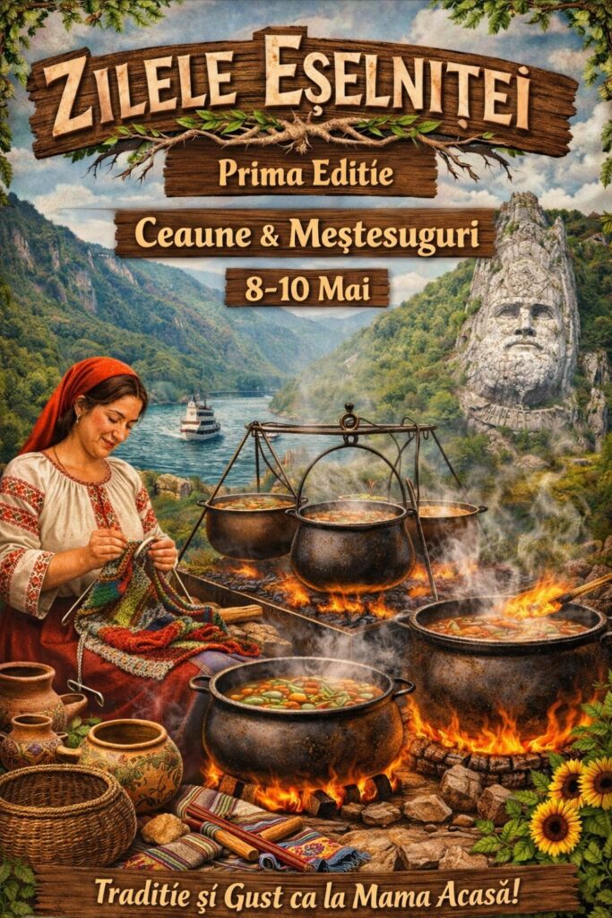 Eșelnița își sărbătorește pentru prima dată identitatea: „Zilele Eșelniței – Acasă la Dunăre”, 8-10 mai 2026